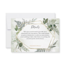 Détails de mariage géométriques dorés boho de verd