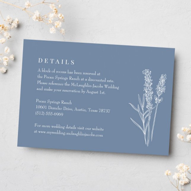 Cartons Réponse Détails du Mariage du Fleur sauvage périphérique (Créateur téléchargé)