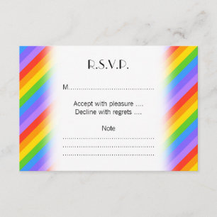 Cartons Réponse Diagonal Rainbow Stripes Motif.