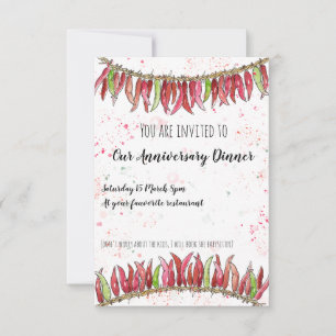 Cartons Réponse Dîner d'invitation