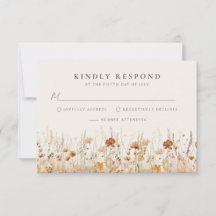 Dreamy Fleur sauvage d'automne Mariage