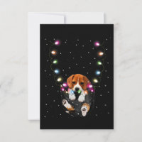 Drôle Beagle dans Pocket Père Noël Noël Cadeau de