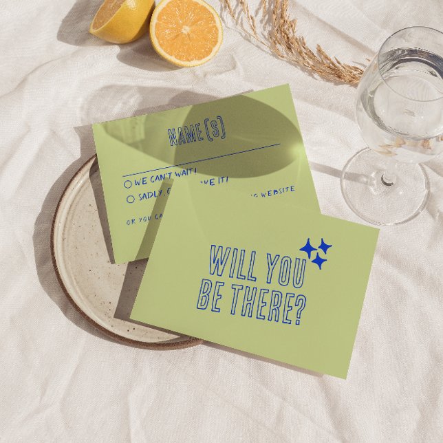 Cartons Réponse Écrit à la main Colorful Retro Funky Mariage uniqu (Créateur téléchargé)