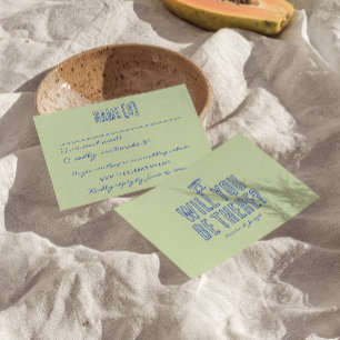 Cartons Réponse Ecrit main dessiné coloré Retro Funky Mariage