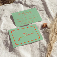 Écrite à la main vive Colorful Retro Mariage uniqu