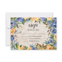 Elégant bleu Orange Fleurs Tiger Lys Mariage