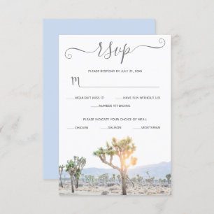 Cartons Réponse Elégant Boho Blue Greenery Custom Joshua Tree