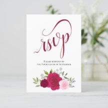 Elégant Magenta & Boho rose Rose Mariage de bouque