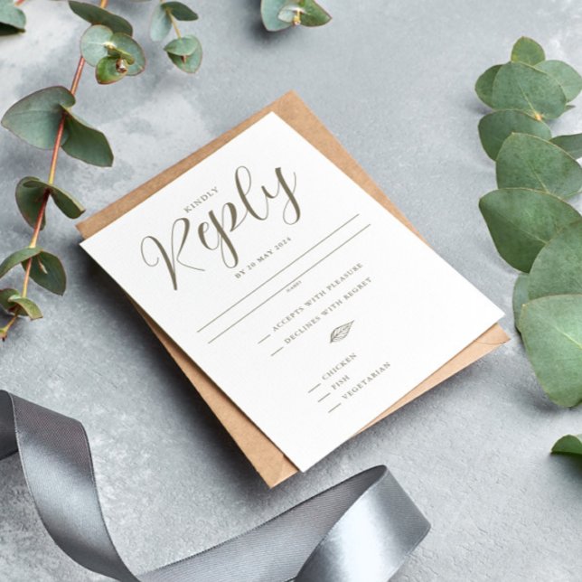 Cartons Réponse Élégant Mariage de destination de la feuille tropi (Créateur téléchargé)