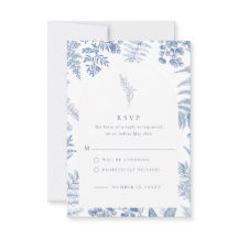 Élégant Mariage Floral Fleur Bleue Française