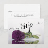 Élégant prune violet reflétant Rose chic Mariage
