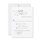 Élégant simple, W / Sans options de repas Mariage