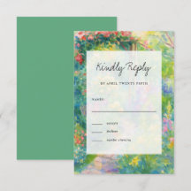 Elegant Watercolor Garden Themed Wedding