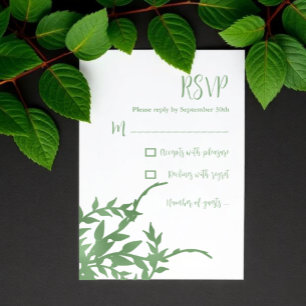 Cartons Réponse Elégante verdure Quinceañera