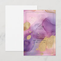 Encre Alcoolique Élégante Violette et Dorée qui Co