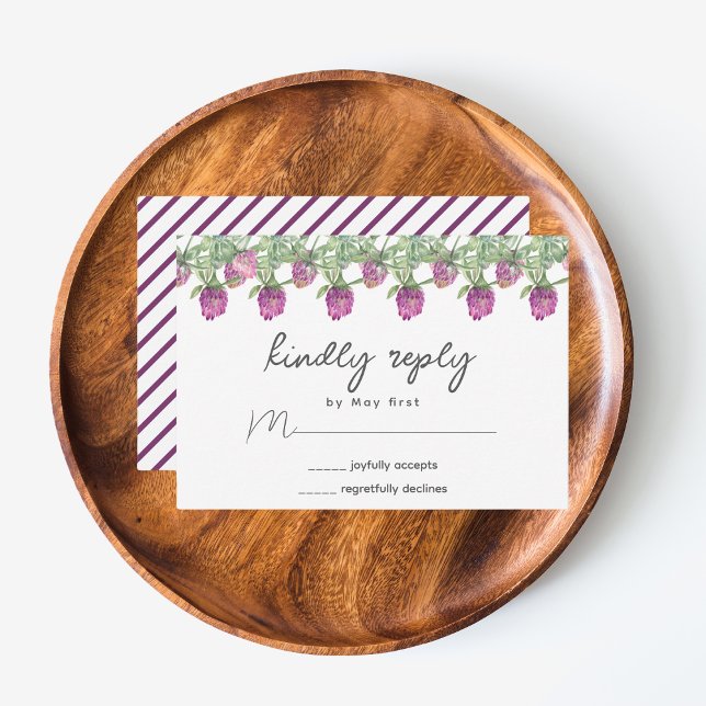 Cartons Réponse Eté Jungle Aquarelle Florale Mariage (Summer Jungle Watercolour Floral Wedding Supplies)