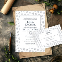 Étoile simple de David Custom B'nai Bat Bar Mitzva