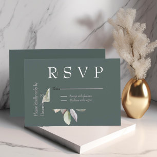 Cartons Réponse Eucalyptus minimaliste élégant