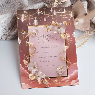 Cartons Réponse Exquise Whimsical Clouds et Etoiles Mariage