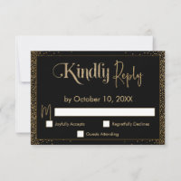 Festive Kindly Répondre Faux Gold Confetti sur Bla