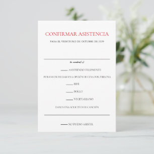 Cartons Réponse Fête des Mariages mexicains