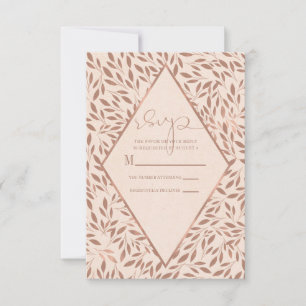 Cartons Réponse Feuilles Rustiques Roses Botanique Glamour Chic Ma