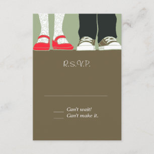Cartons Réponse Fille Chaussures et Baskets Mariage illustré (Camo