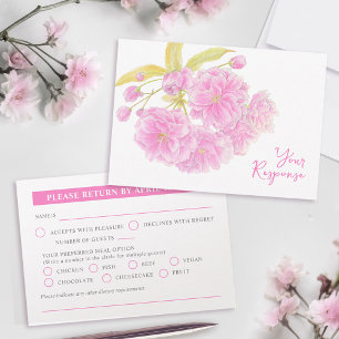 Cartons Réponse Fleur d'eau aquarelle fleurs sauvages floraison ro