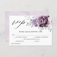 Fleurs de Poussiéreux Violet Foncé Mariage Floral