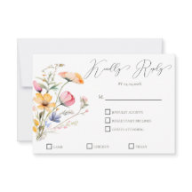 Fleurs Sauvages Prairie Aquarelle Mariage Traditio