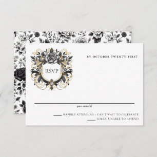 Cartons Réponse Floral de glam vintage