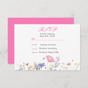 Cartons Réponse Floral fleur sauvage Spring