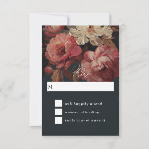 Cartons Réponse Floral Peint baroque