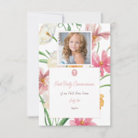 Floral Première Sainte Communion Photo