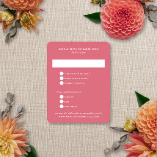 Cartons Réponse Flou Floral Élégant Moderne Mariage Été Automne