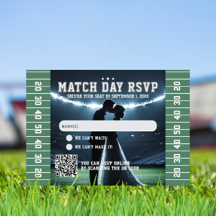 Cartons Réponse Football Match Code QR Mariage