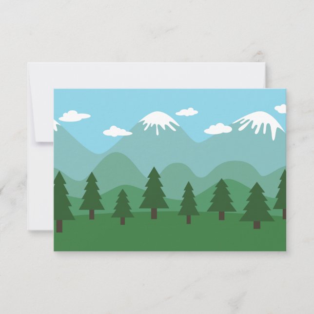 Cartons Réponse Forêt des montagnes (Devant)