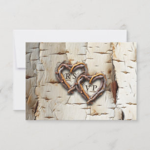 Cartons Réponse Frame Coeur Twig White Birg Tree