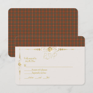 Cartons Réponse Fraser Red Patiné Original Tartan écossais