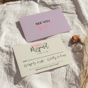 Cartons Réponse Fun manuscrit Whimsical Funky Mariage unique