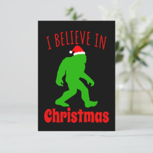 Cartons Réponse Funny Bigfoot Je Crois En Noël