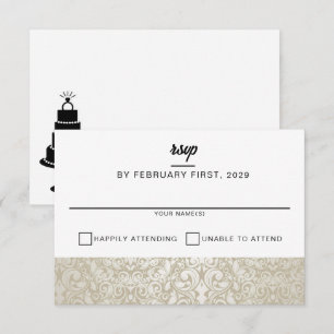 Cartons Réponse Gâteau mariage