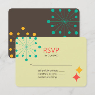 Cartons Réponse Géométrique moderne coloré rétro