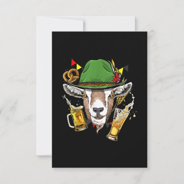 Cartons Réponse Goat Oktoberfest Costume Venin German (Devant)