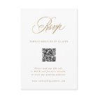 Gold Romantic Calligraphy Mariage QR Code