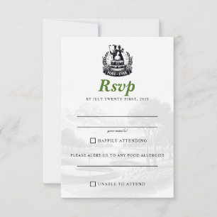 Cartons Réponse Golf Couple Mariage