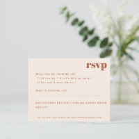 Gras Minimaliste Rust Fall Retro Mariage personnal