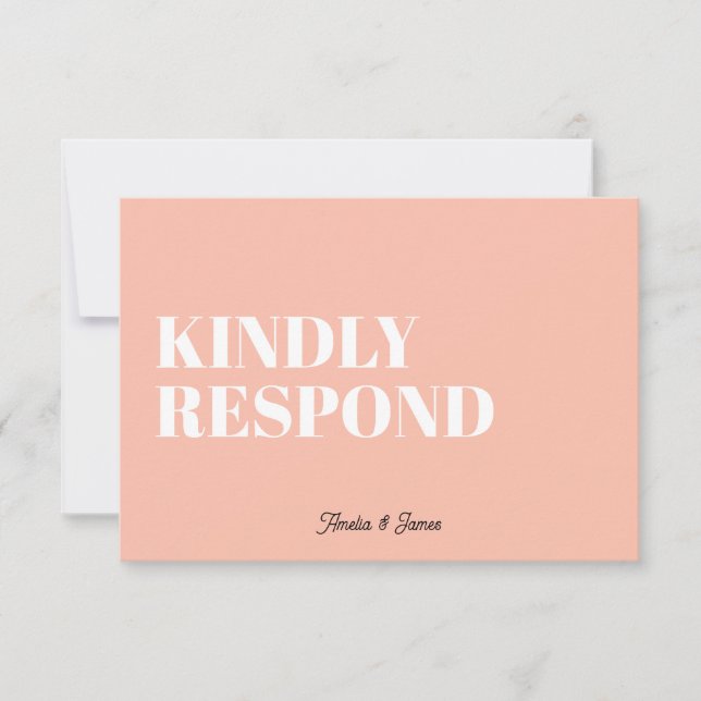 Cartons Réponse Gras moderne Retro Funky Mariage lumineux (Devant)