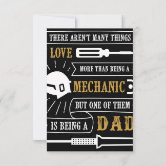 Cartons Réponse I love mechanic dad | Mechanic Canvas