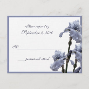 Cartons Réponse Iris Bouquet/ Bleu